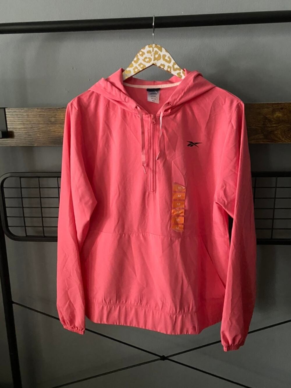 Reebok Pink Windbreaker Jacket | Size Medium